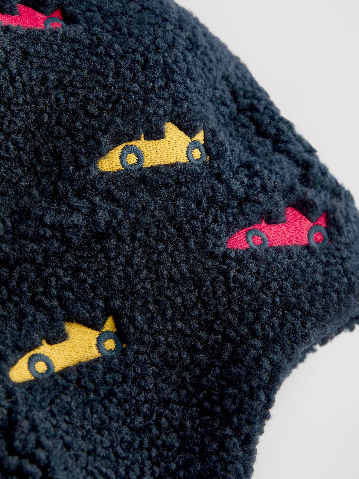 JoJo Maman Bébé Navy Race Car Borg Trapper Hat - image 5