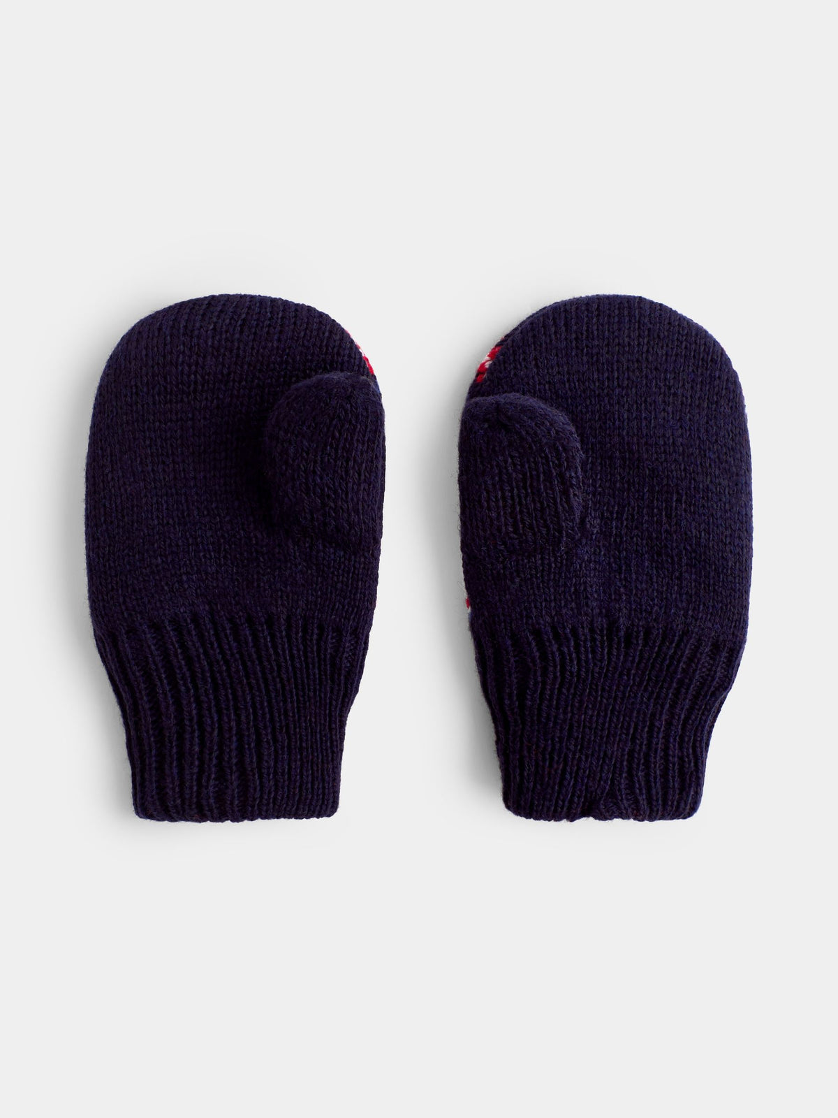 JoJo Maman Bébé Navy London Knitted Hat and Mitten Set - image 5