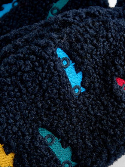 JoJo Maman Bébé Navy Race Car Borg Mittens - image 4