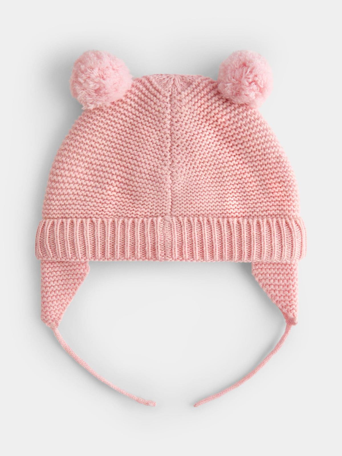 JoJo Maman Bébé Pink Pom Pom Knitted Hat - image 2