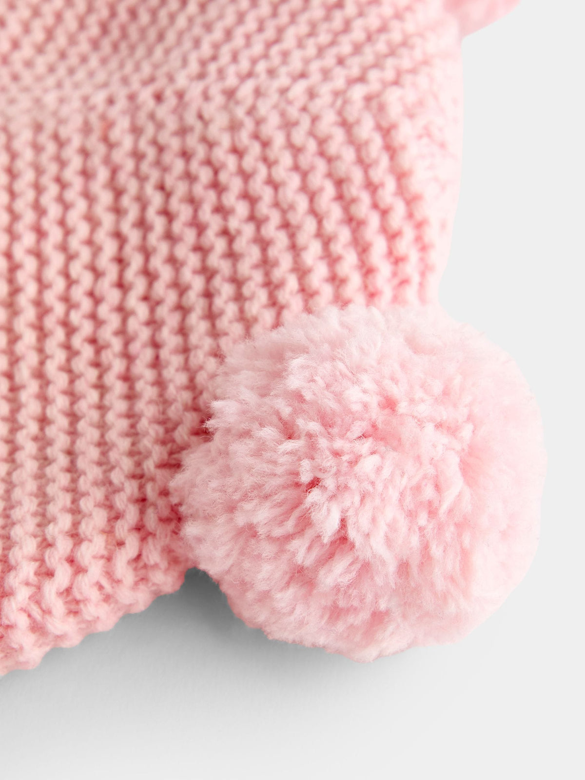 JoJo Maman Bébé Pink Pom Pom Knitted Hat - image 4