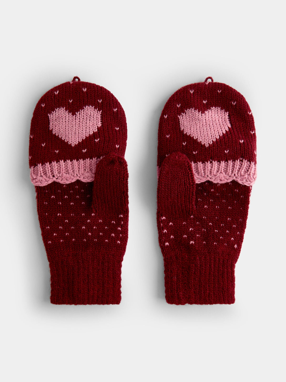 JoJo Maman Bébé Berry Heart Convertible Mittens - image 2
