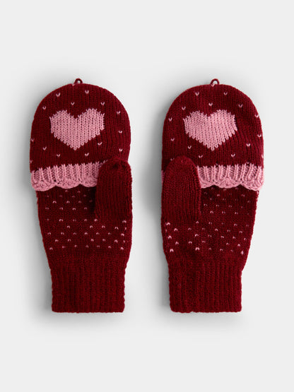 JoJo Maman Bébé Berry Heart Convertible Mittens - image 2