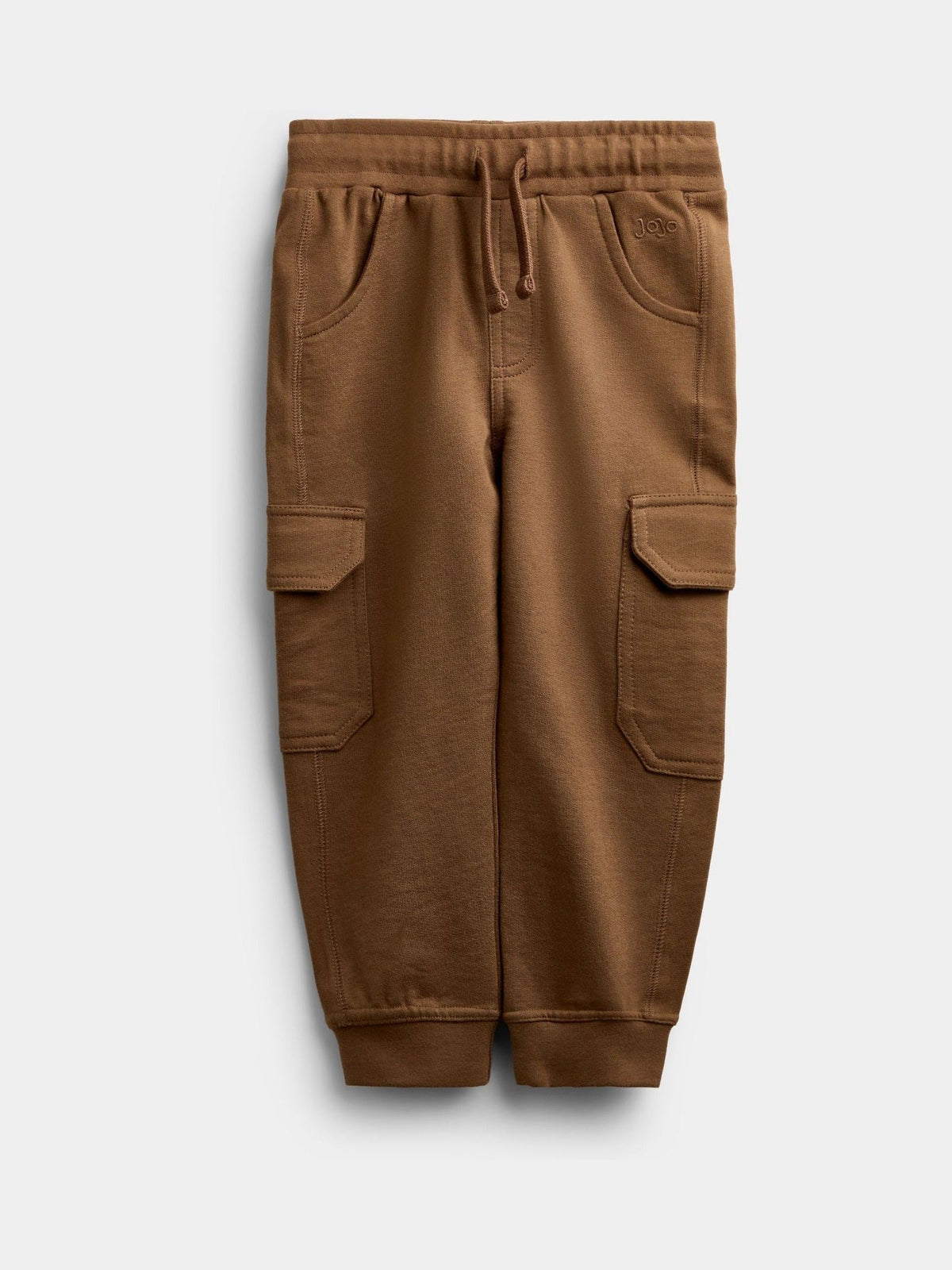 Dsiney Kidz - JoJo Maman Bébé Natural Tan & Khaki Green 3-Pack Cargo Joggers image 2