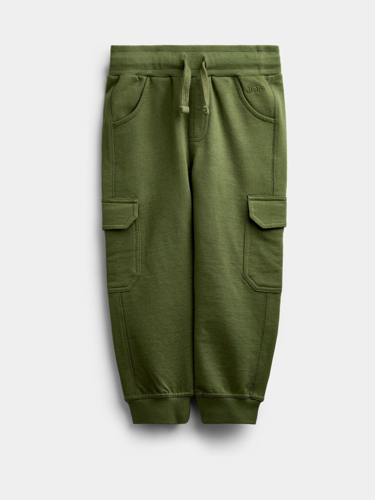 Dsiney Kidz - JoJo Maman Bébé Natural Tan & Khaki Green 3-Pack Cargo Joggers image 4