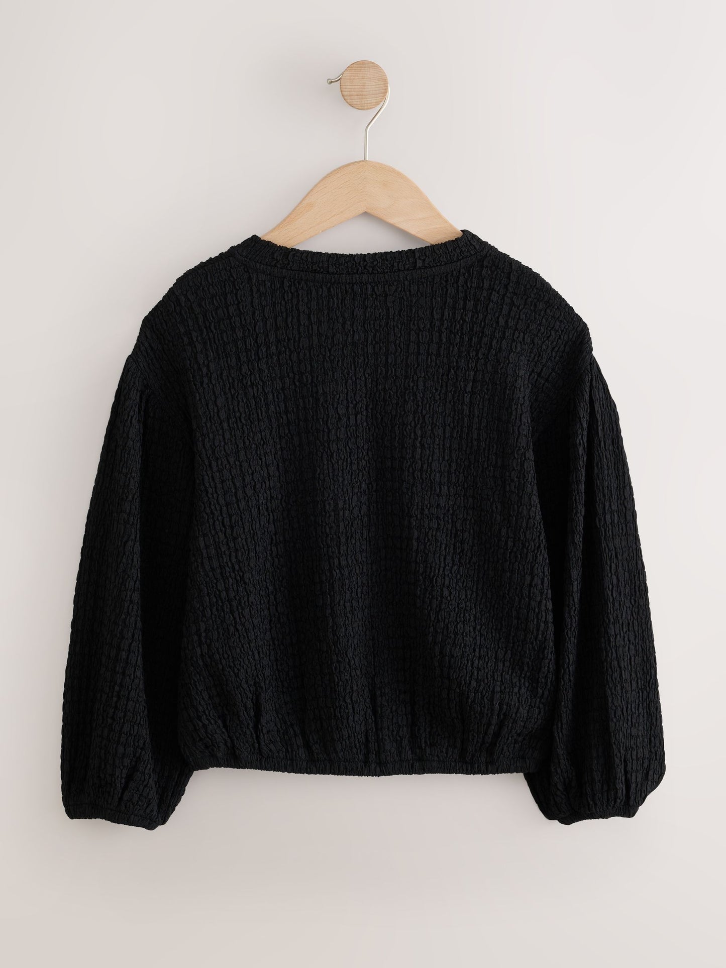 Dsiney Kidz - Black Long Sleeve Textured Top (3-16yrs) image 3