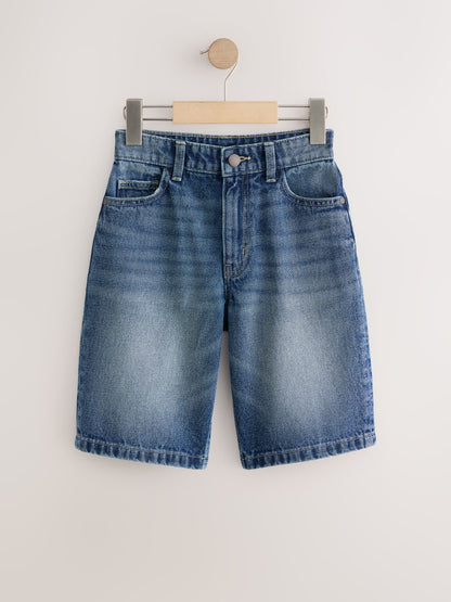 Dsiney Kidz - Denim Dark Blue Denim Jort Shorts (3-16yrs) image 1
