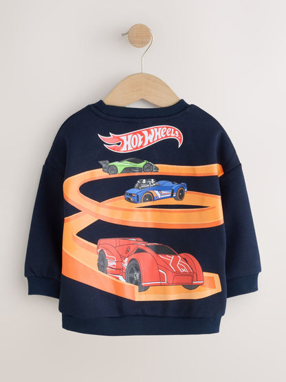Navy Blue Hotwheels Printed Sweatshirt (9mths-8yrs) - image 2
