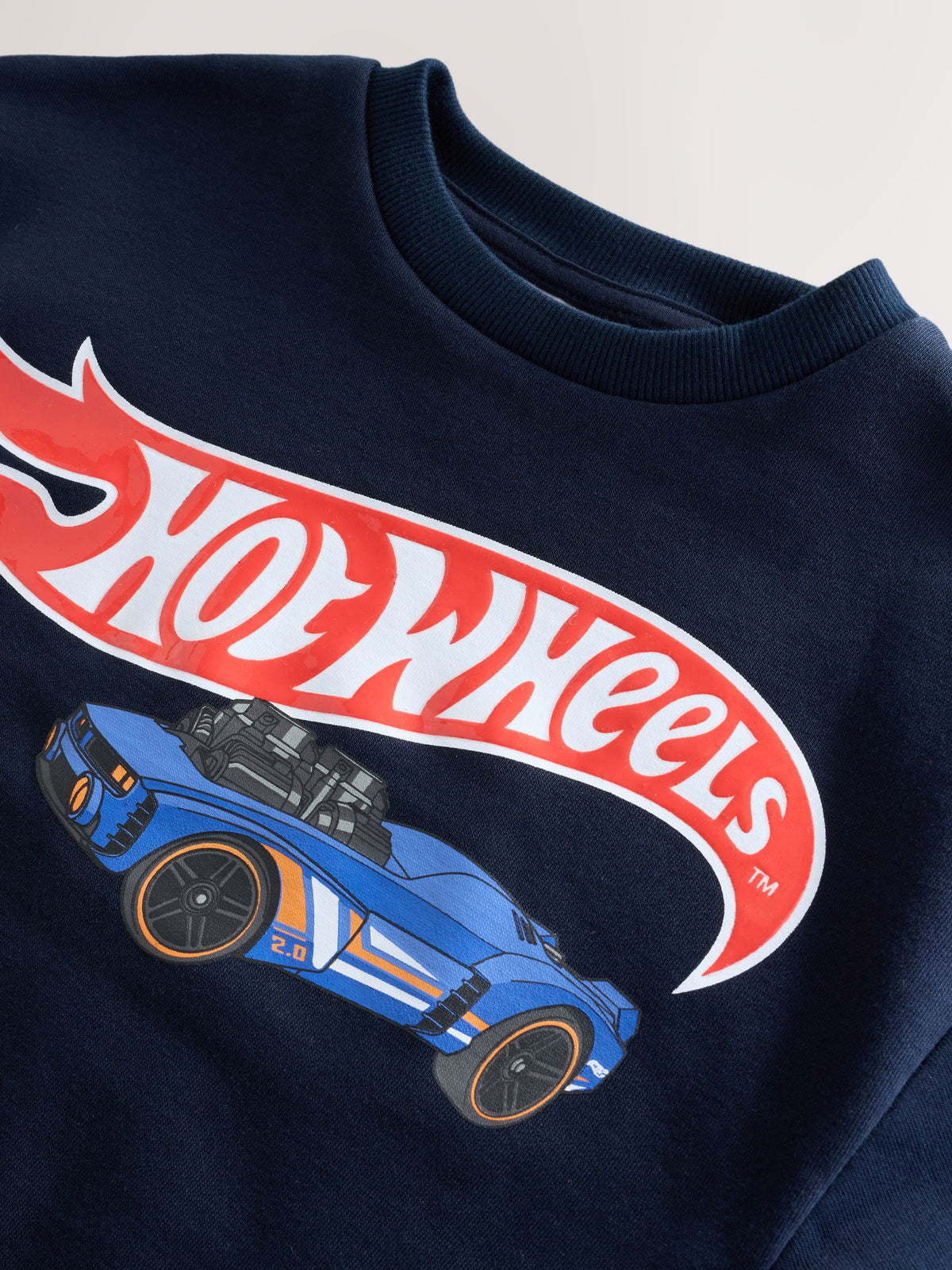 Navy Blue Hotwheels Printed Sweatshirt (9mths-8yrs) - image 3