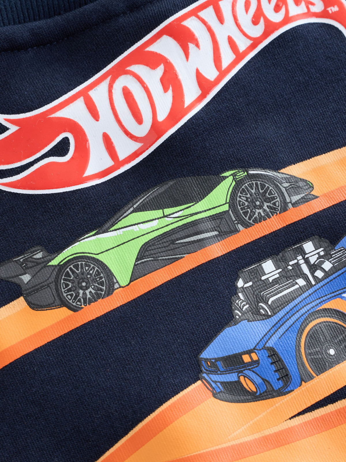 Navy Blue Hotwheels Printed Sweatshirt (9mths-8yrs) - image 4