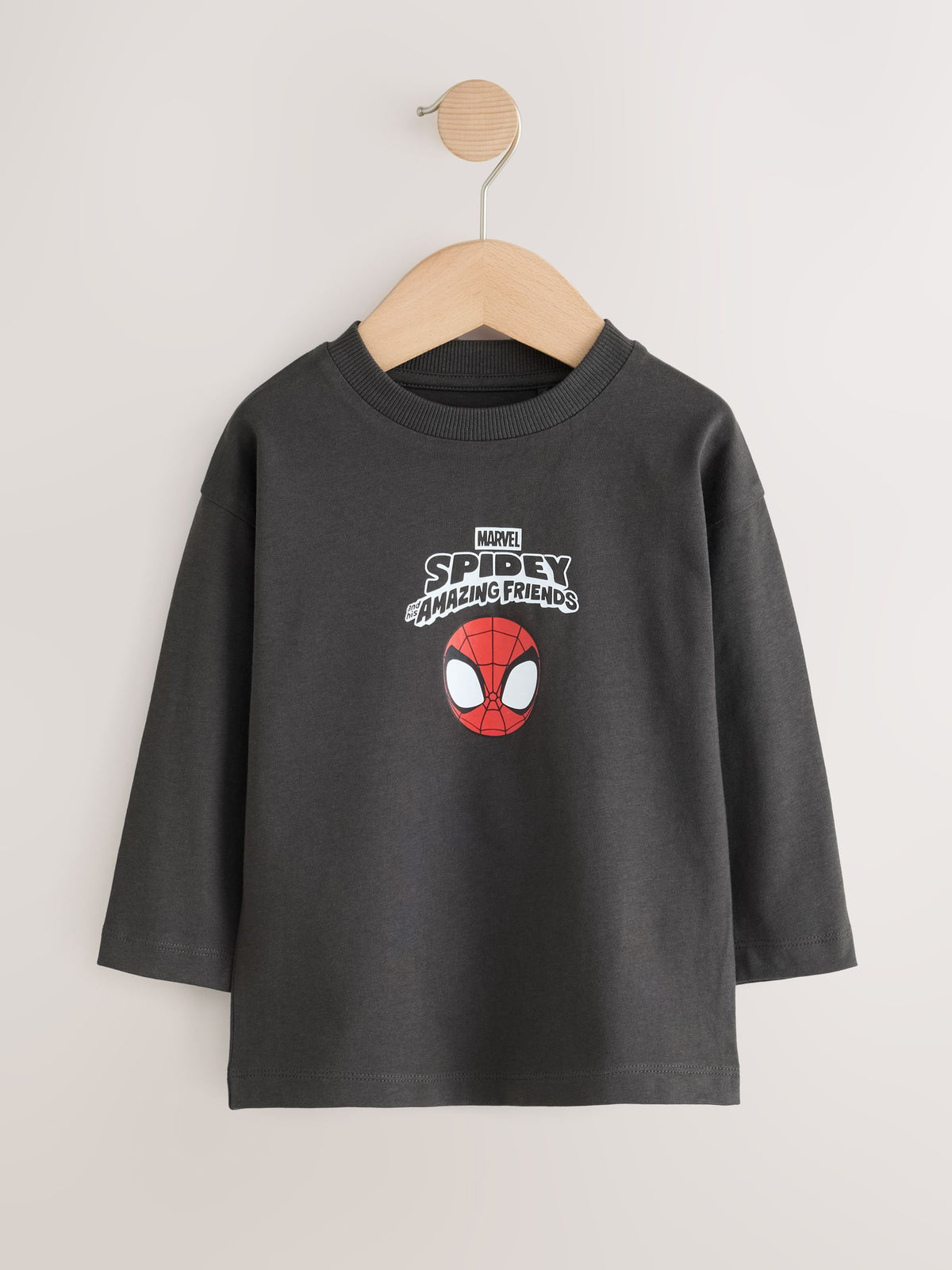 Charcoal Grey Spidey Short Sleeve T-Shirt (9mths-8yrs) - image 1