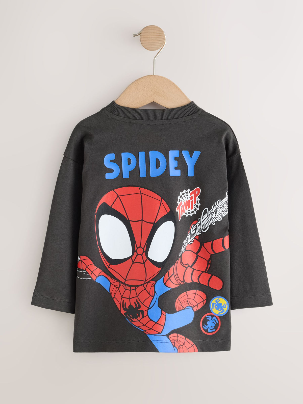 Charcoal Grey Spidey Short Sleeve T-Shirt (9mths-8yrs) - image 2