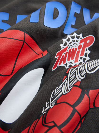 Charcoal Grey Spidey Short Sleeve T-Shirt (9mths-8yrs) - image 4
