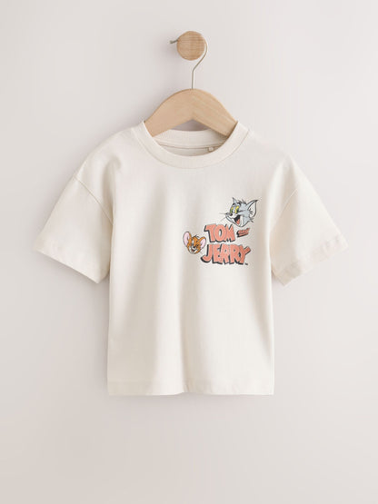 Ecru Tom and Jerry T-Shirt (3mths-8yrs) image 1