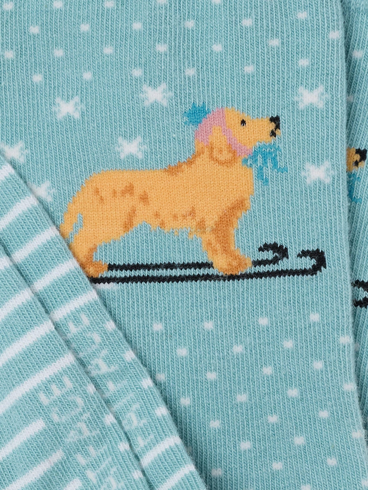 FatFace Green Skiing Labrador Socks - image 2