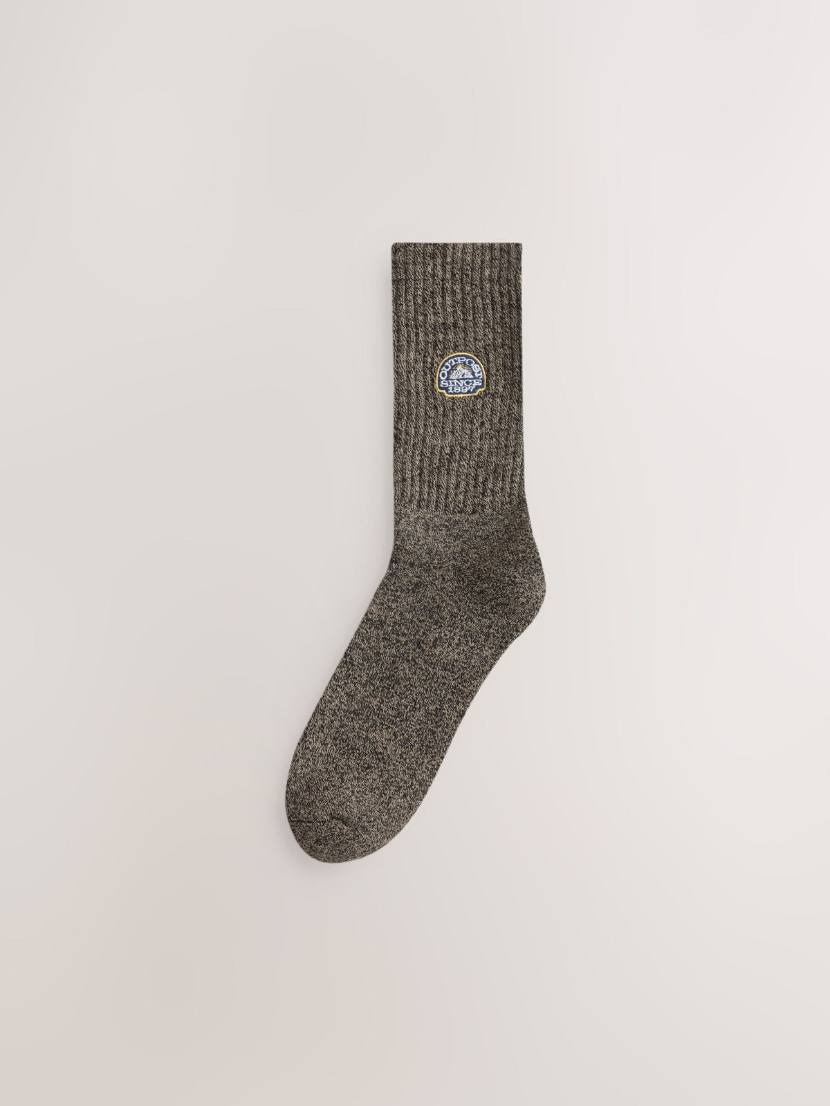 Green/ Neutral Forest Embroidery Twisted Heavyweight Socks 4 Pack - image 4