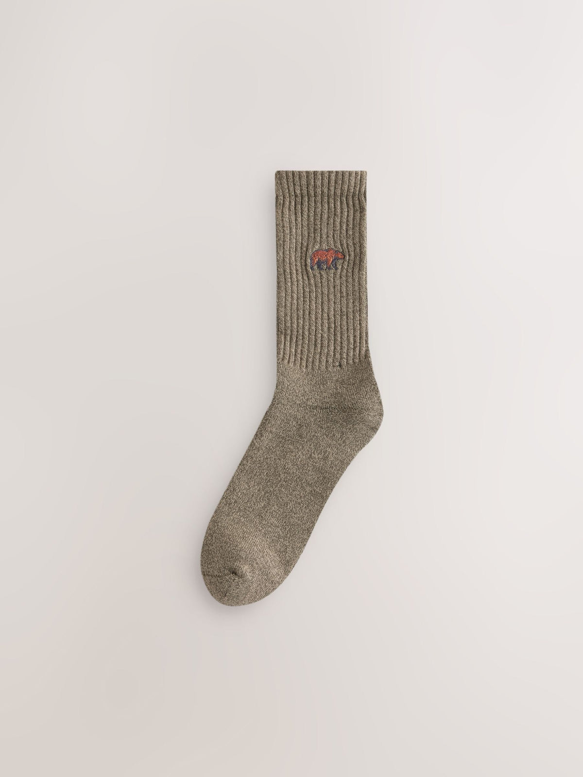 Green/ Neutral Forest Embroidery Twisted Heavyweight Socks 4 Pack - image 6