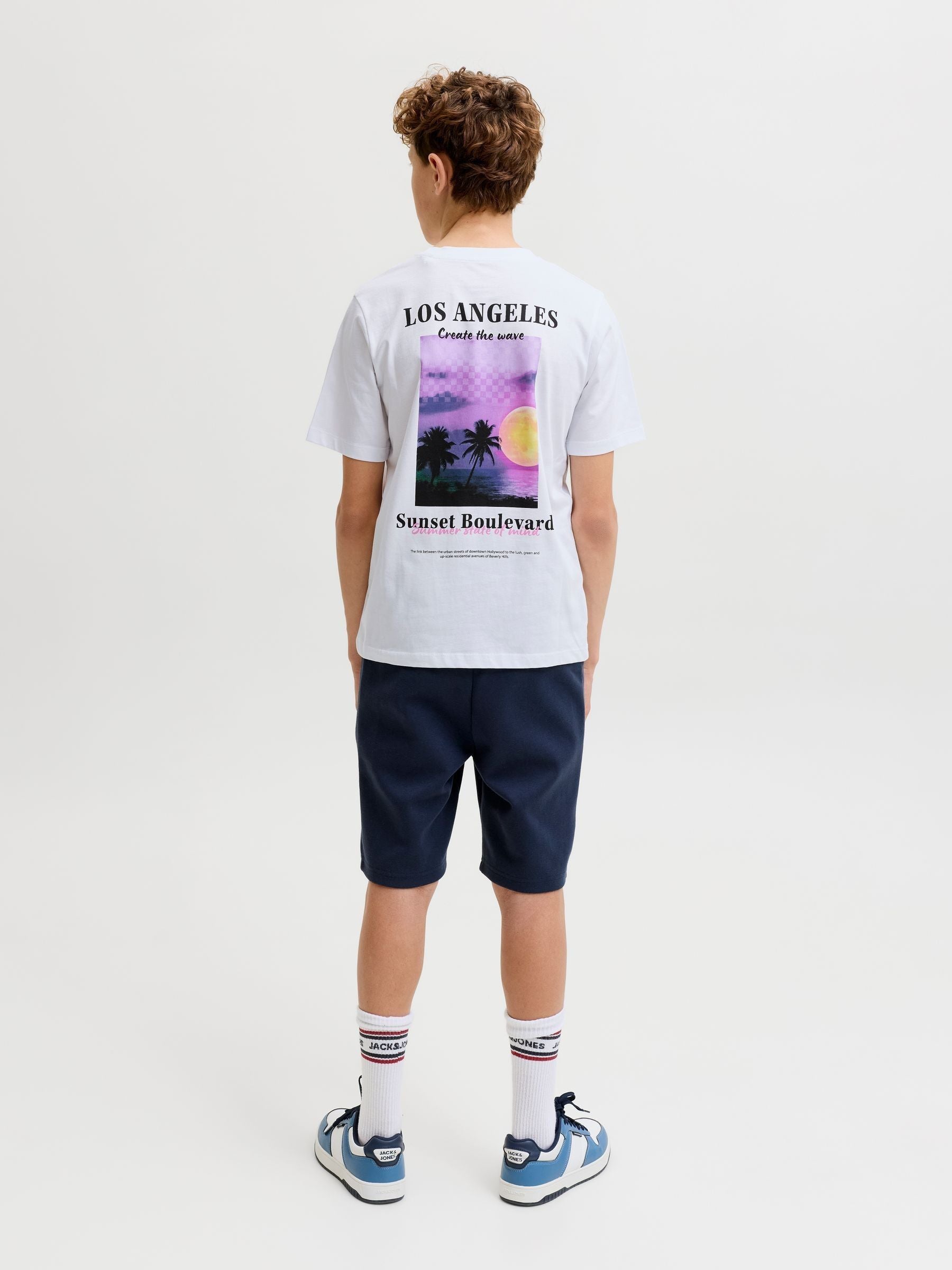 Dsiney Kidz - JACK & JONES Junior White Photographic Back-Print T-Shirt image 2