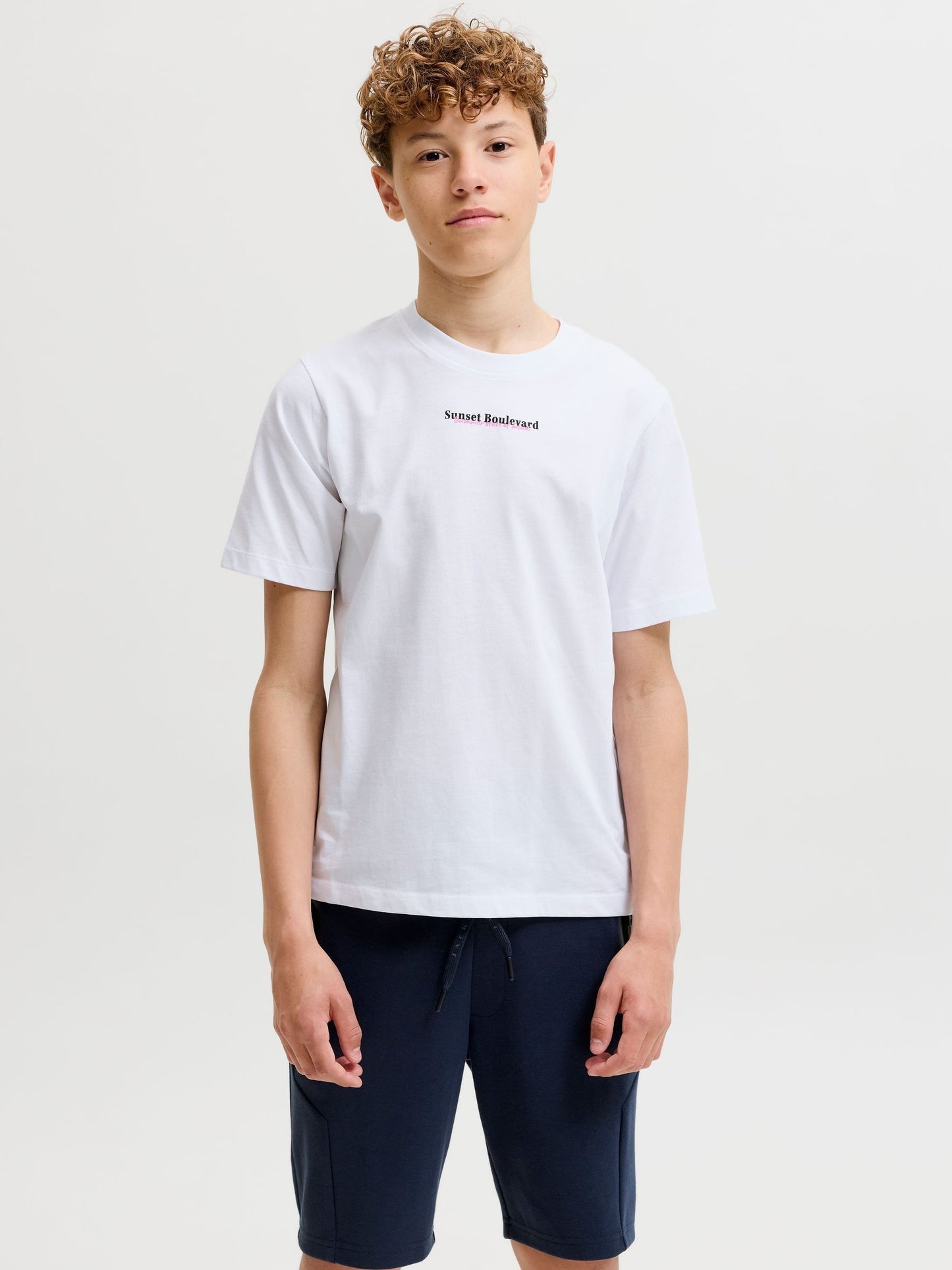 Dsiney Kidz - JACK & JONES Junior White Photographic Back-Print T-Shirt image 3