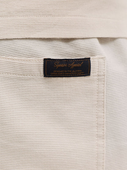 Dsiney Kidz - JACK & JONES JUNIOR Natural Resort Collar Short Sleeve Shirt and Short Textured Set image 4