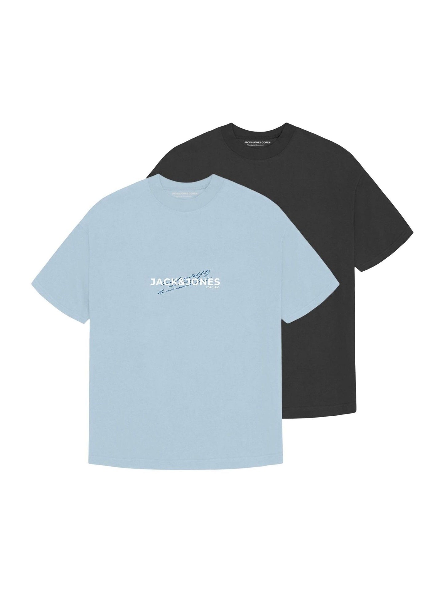 Dsiney Kidz - JACK & JONES JUNIOR Blue Short Sleeve Graphic T-Shirt 2 Pack image 1
