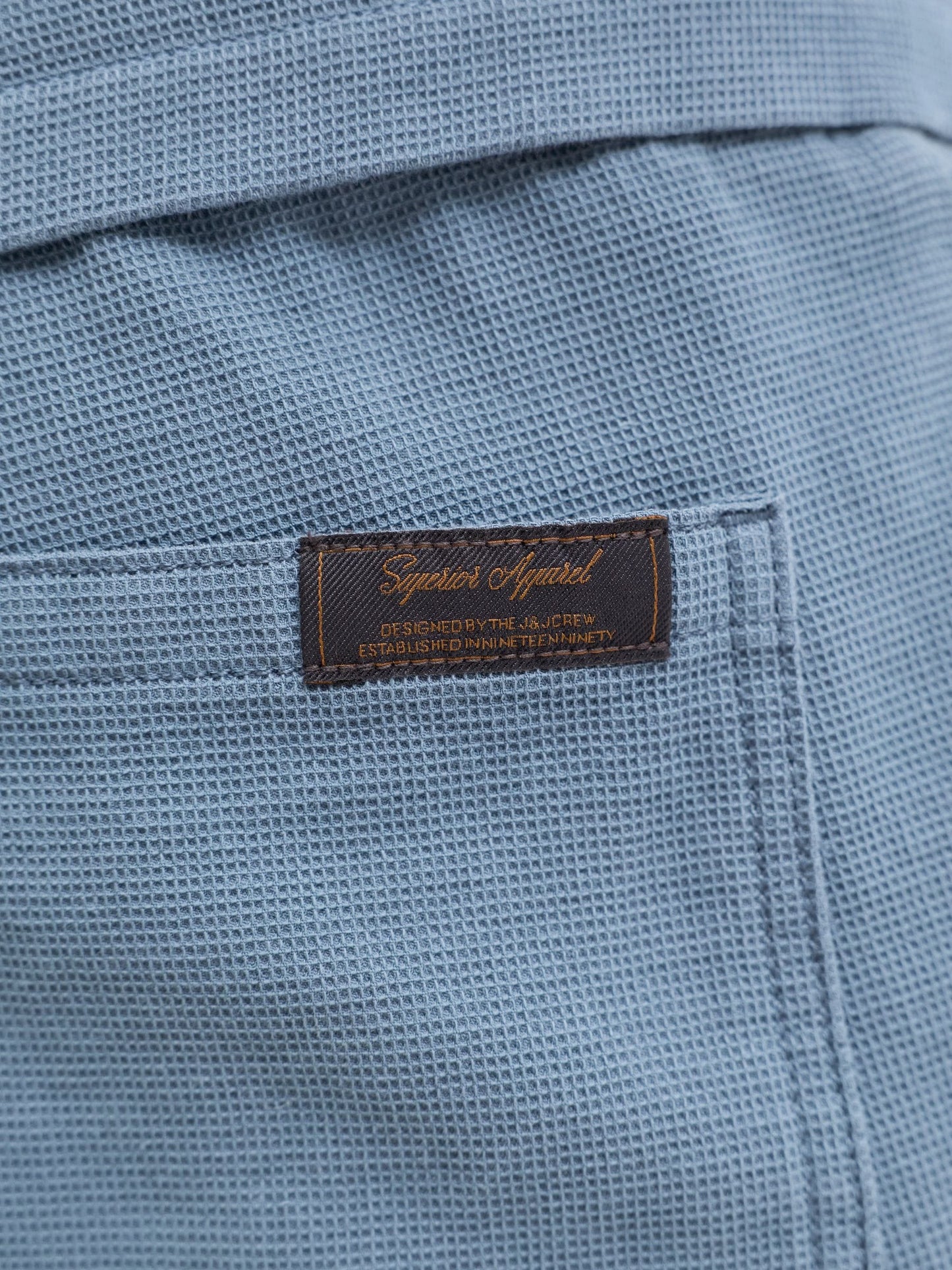 Dsiney Kidz - JACK & JONES JUNIOR Light Blue Resort Collar Short Sleeve Shirt and Short Textured Set image 4