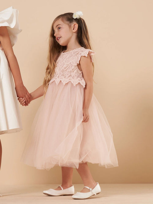Angel & Rocket Pink Lace Bodice Dress image 1