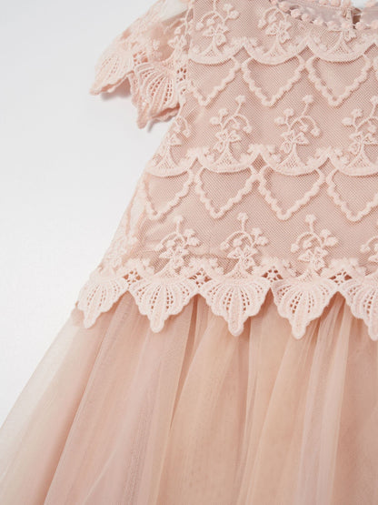 Angel & Rocket Pink Lace Bodice Dress image 4