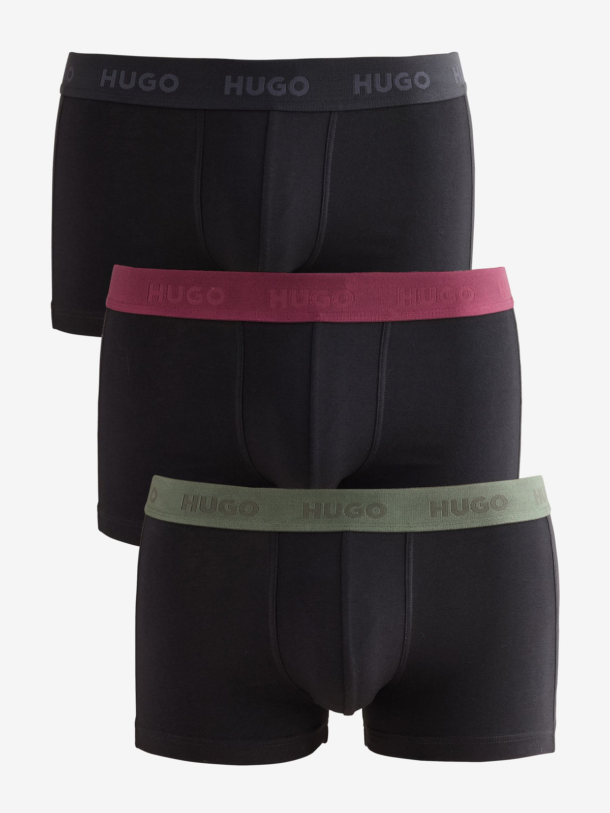 Dsiney Kidz - HUGO Grey Stretch Cotton Trunk Boxers 3 Pack image 1