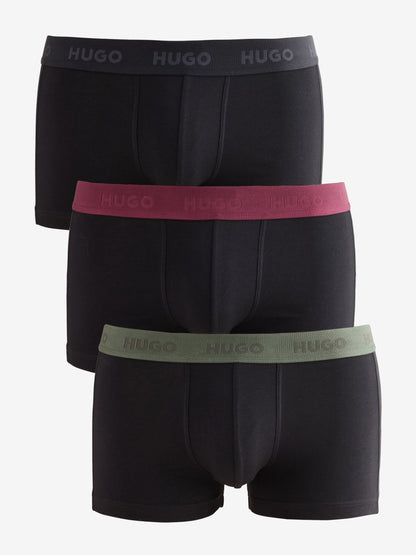 Dsiney Kidz - HUGO Grey Stretch Cotton Trunk Boxers 3 Pack image 1