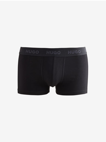 Dsiney Kidz - HUGO Grey Stretch Cotton Trunk Boxers 3 Pack image 3