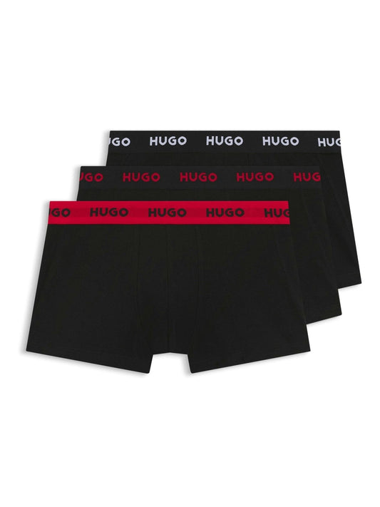 Dsiney Kidz - HUGO Black Stretch Cotton Trunk Boxers 3 Pack image 1
