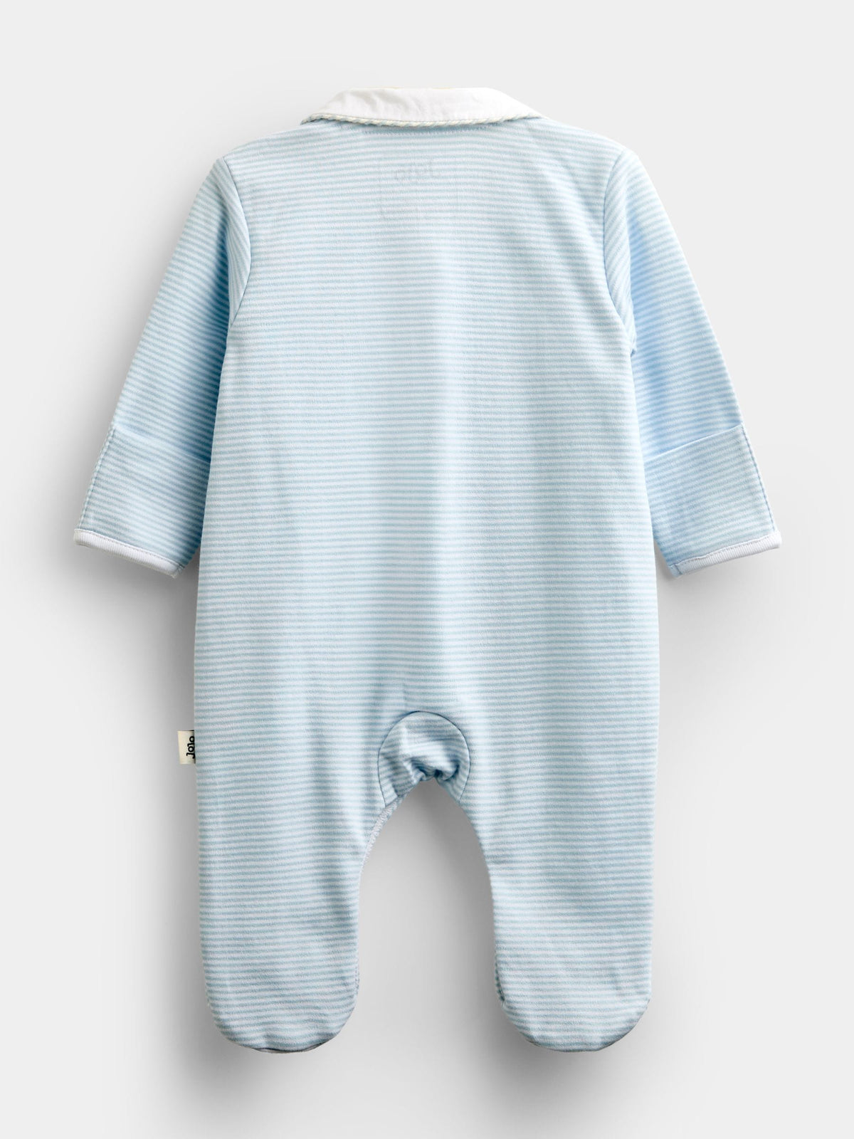 Jojo Maman Bébé Blue London Embroidered Sleepsuit & Hat - image 2