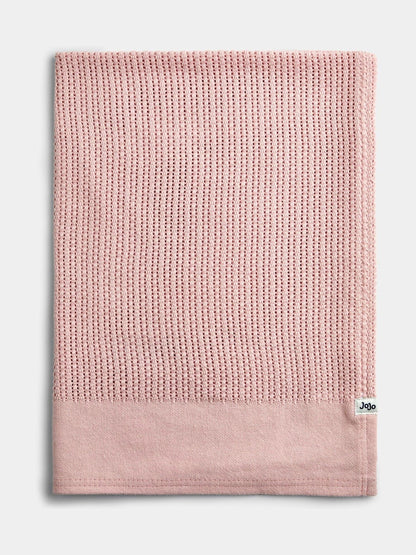 Jojo Maman Bébé Light Pink Cellular Blanket - image 1