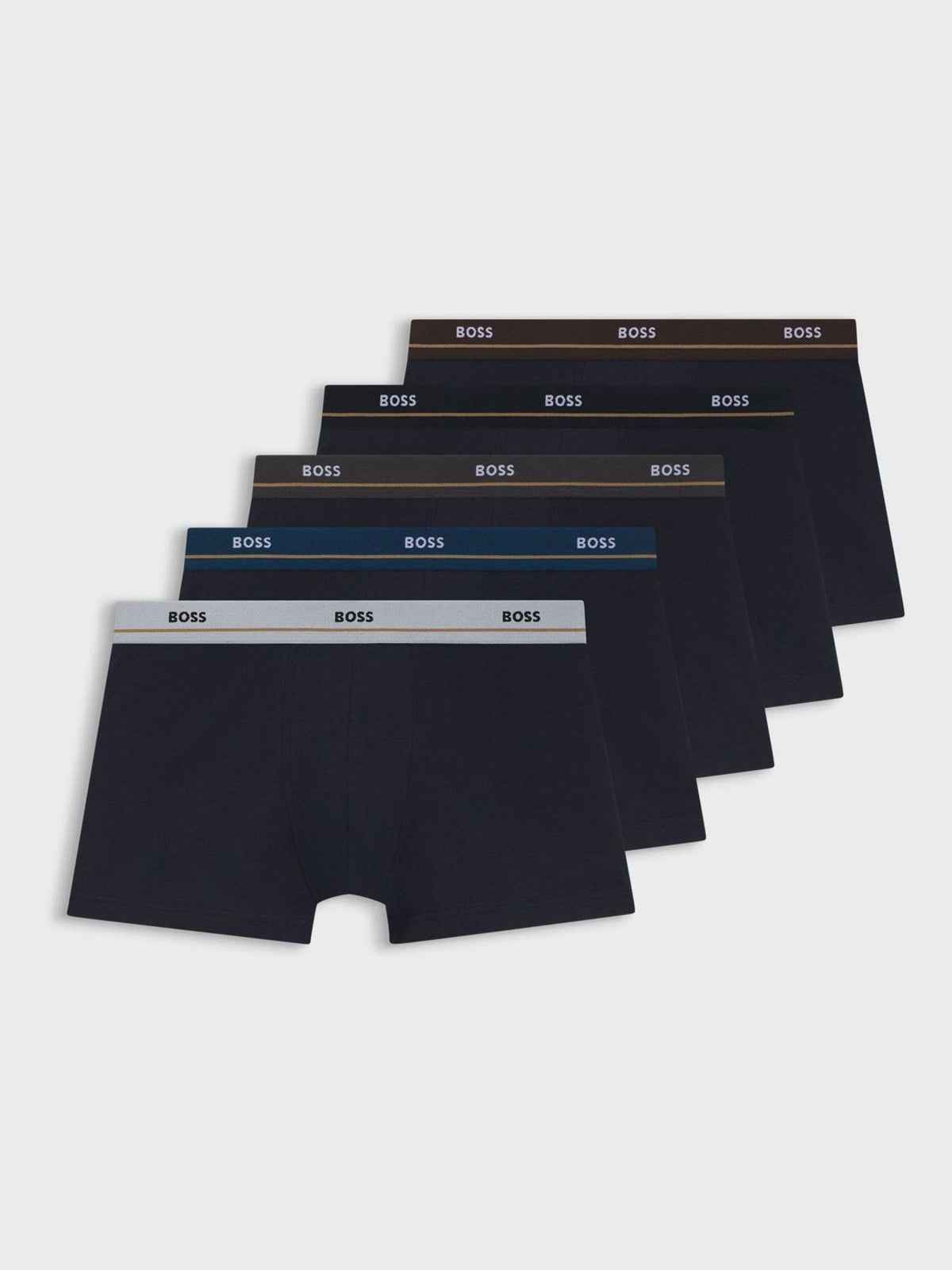 Dsiney Kidz - BOSS Blue Essential Logo Trunk Boxers 5 Pack image 1