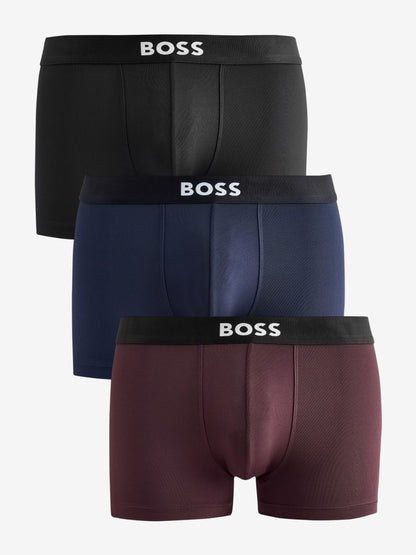 Dsiney Kidz - BOSS Black/Blue/Red One Logo Hipster  Boxers 3 Pack image 1