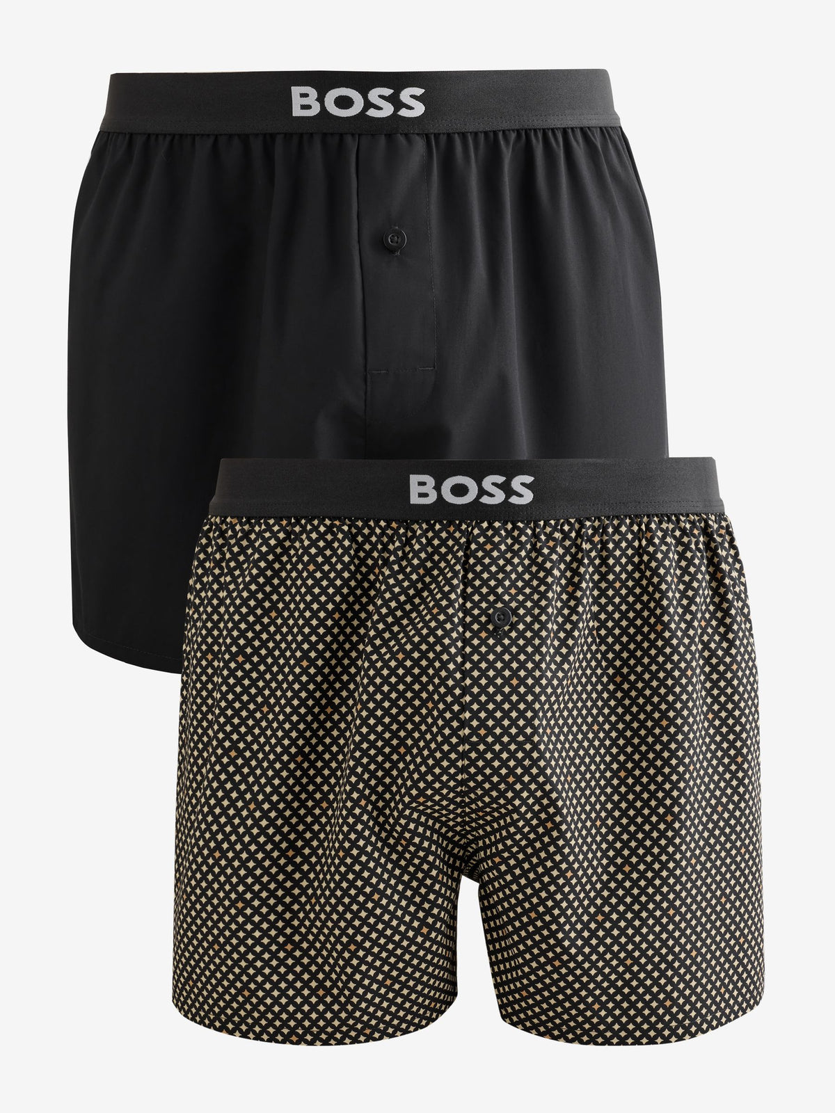 Dsiney Kidz - BOSS Natural Tartan Classic Logo Hipster Boxers Set 2 Pack image 1