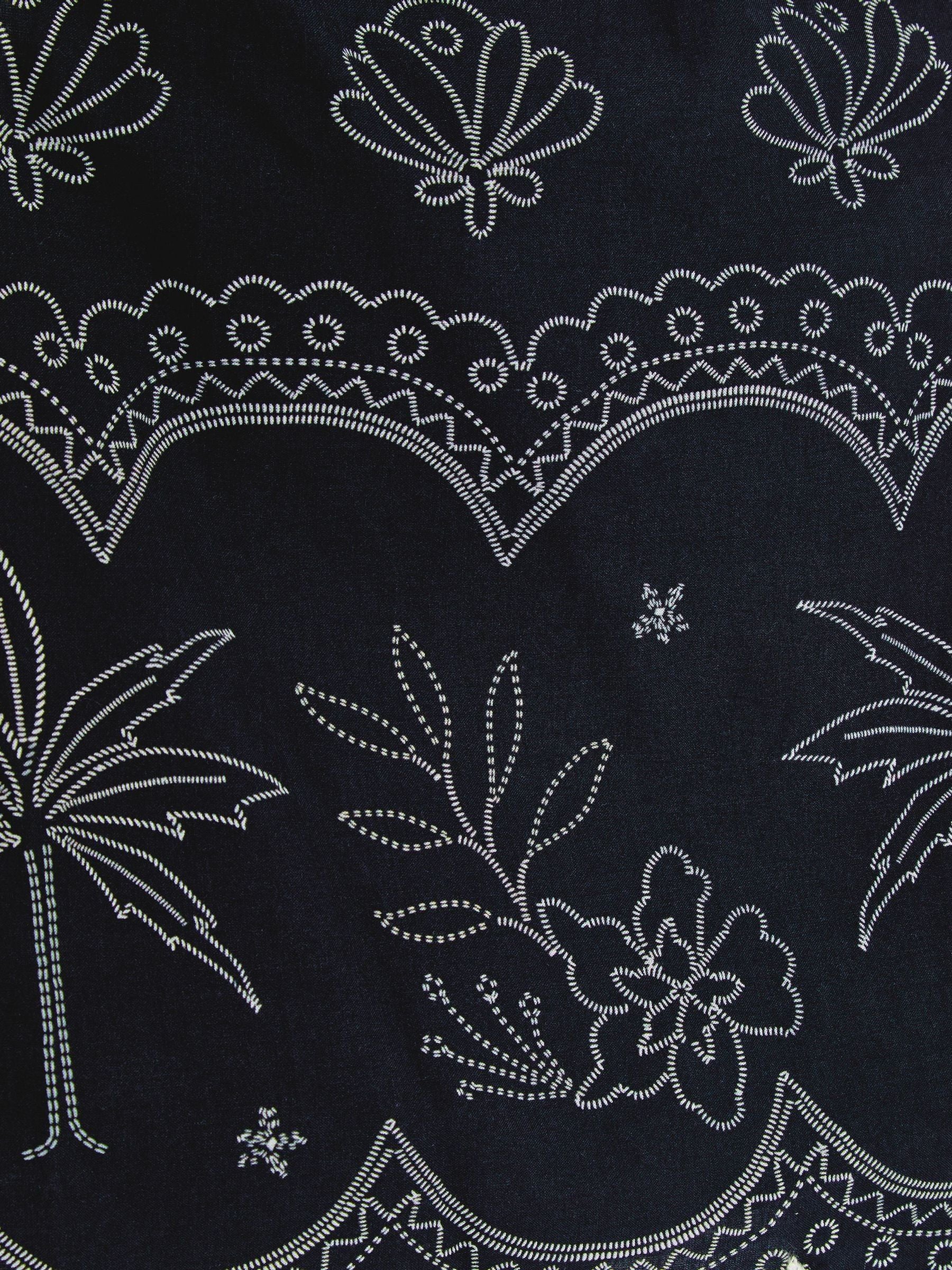 Dsiney Kidz - Monsoon Black Palm Embroidered Top & Shorts Set image 3