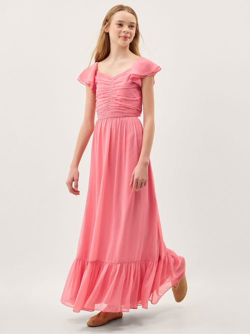Dsiney Kidz - Monsoon Pink Sully Tie Back Prom Dress image 1