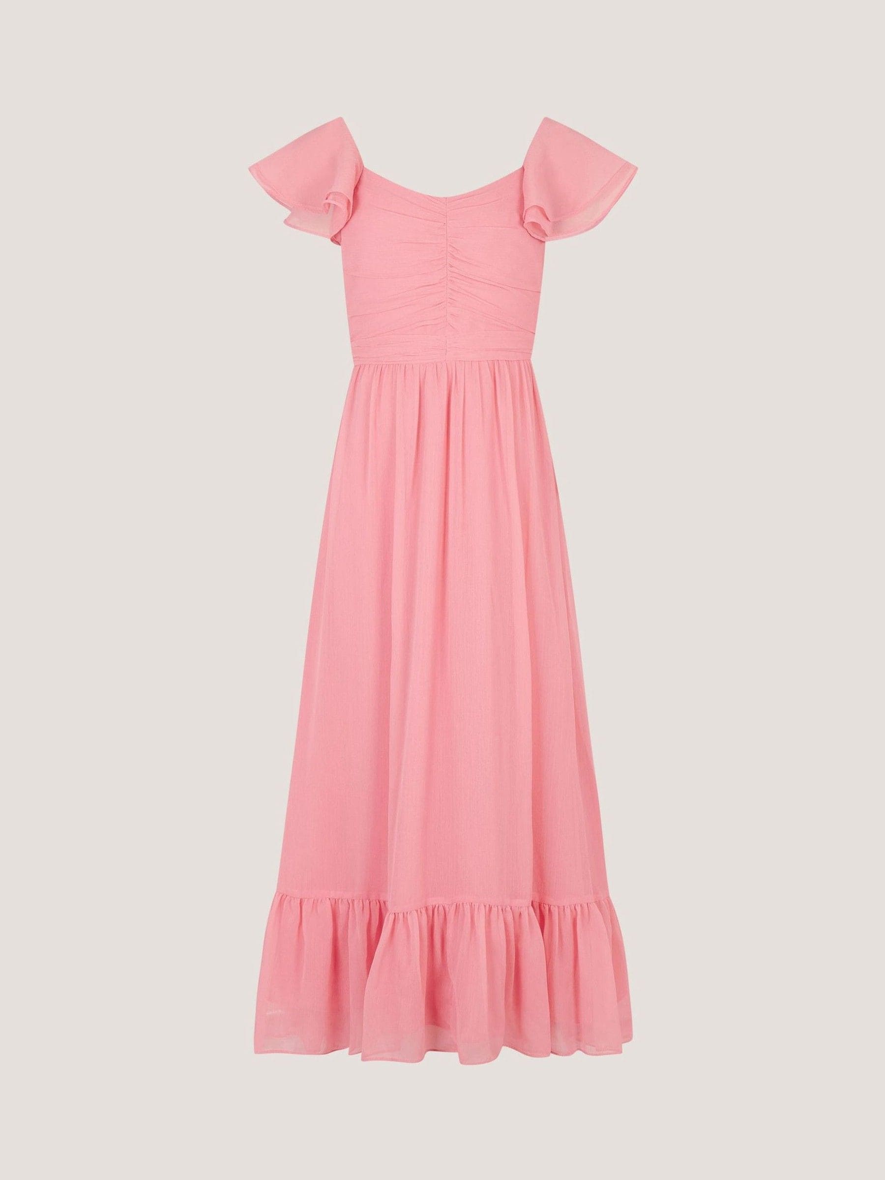 Monsoon Pink Sully Tie Back Prom Dress image 3