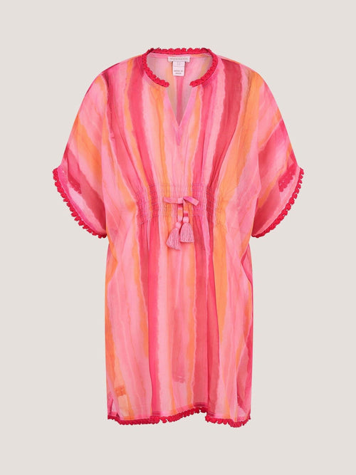 Dsiney Kidz - Monsoon Pink Stripe Tie-Dye Kaftan image 1