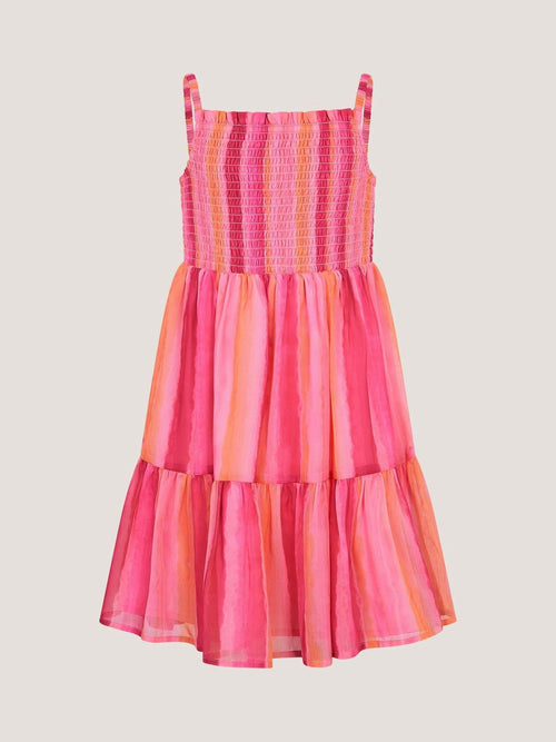 Dsiney Kidz - Monsoon Pink Tie-Dye Smocked Beach Dress image 1