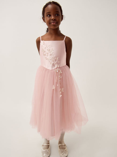 Dsiney Kidz - Monsoon Pink Alexis Appliqué Butterfly Tulle Dress image 1