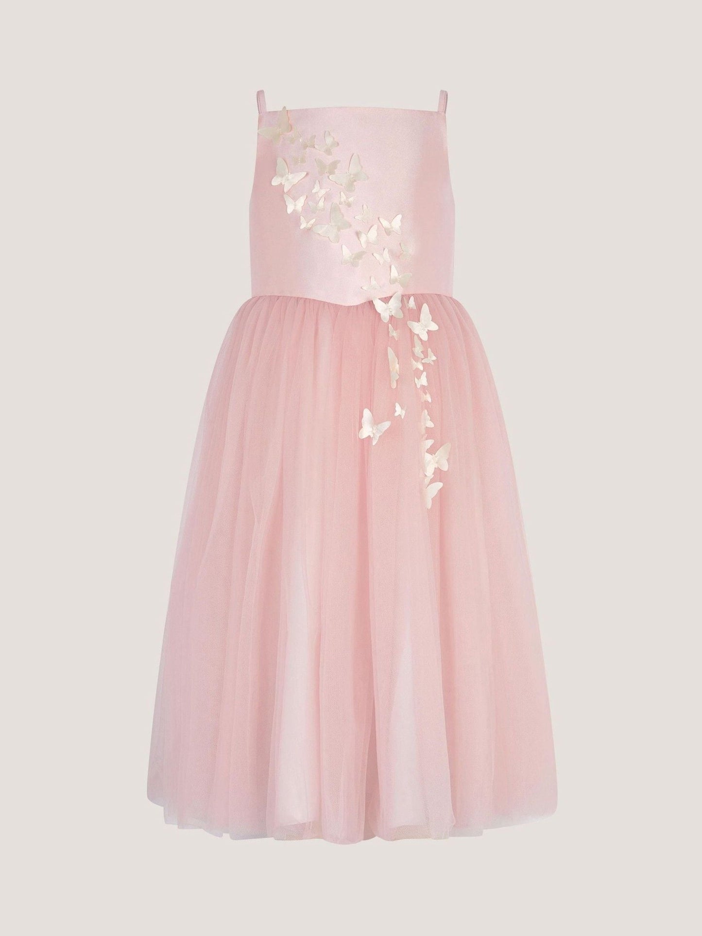 Monsoon Pink Alexis Appliqué Butterfly Tulle Dress image 2