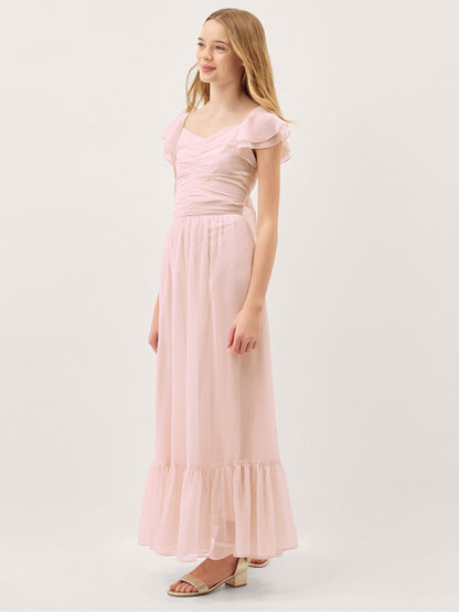 Monsoon LIght Pink Sully Tie Back Prom Dress image 1