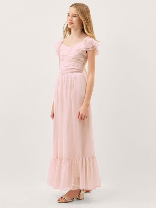 Dsiney Kidz - Monsoon LIght Pink Sully Tie Back Prom Dress image 1