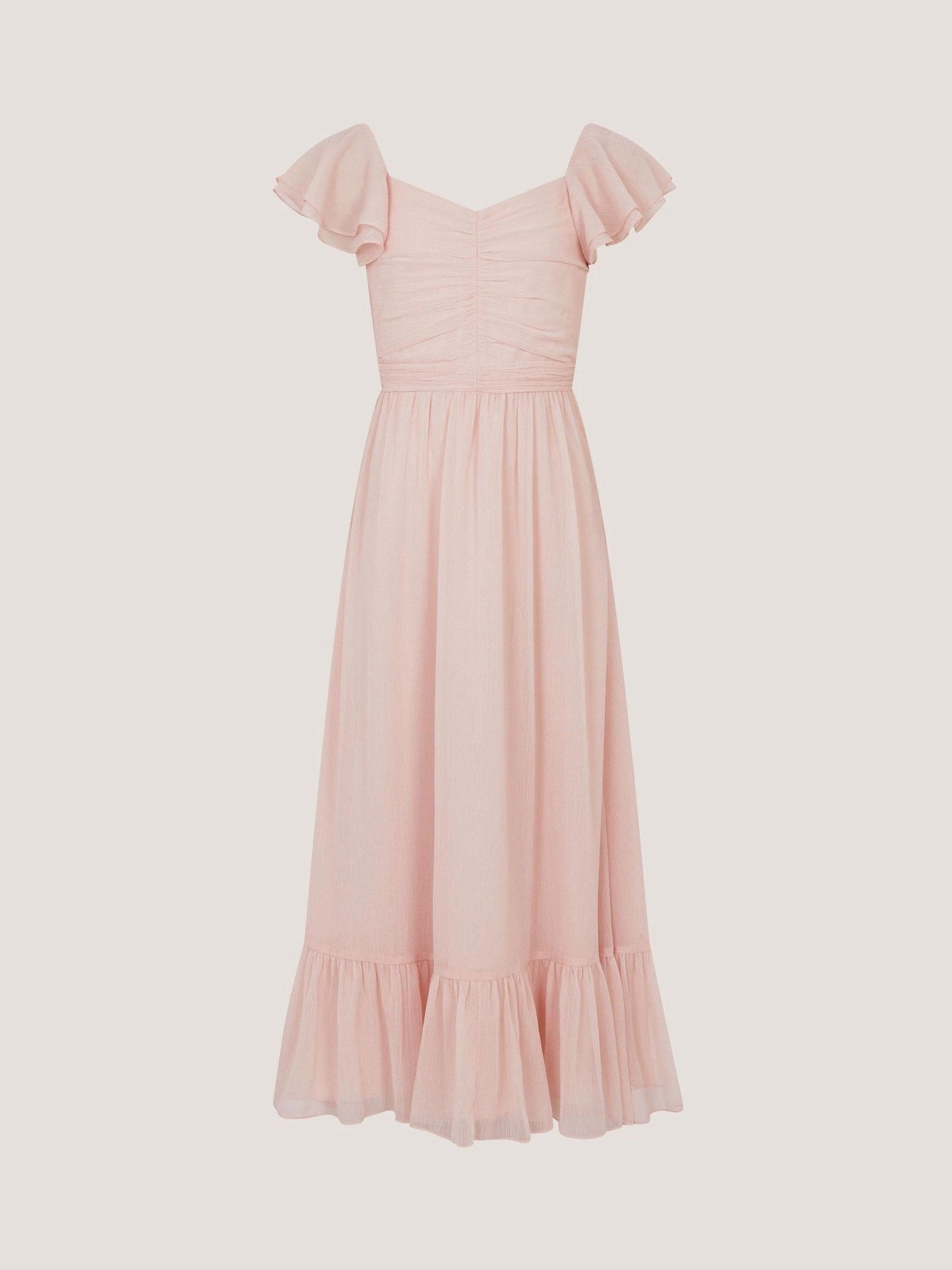 Monsoon LIght Pink Sully Tie Back Prom Dress image 3