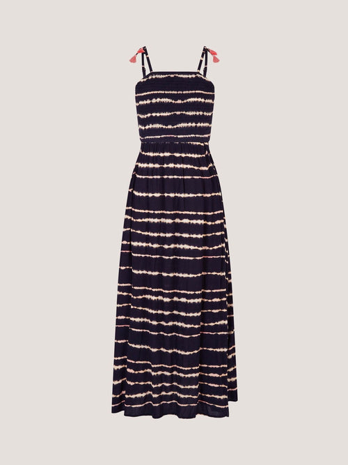 Dsiney Kidz - Monsoon Black Tie-Dye Smocked Maxi Dress image 1