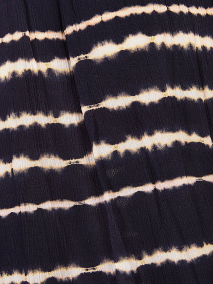 Monsoon Black Tie-Dye Smocked Maxi Dress image 2
