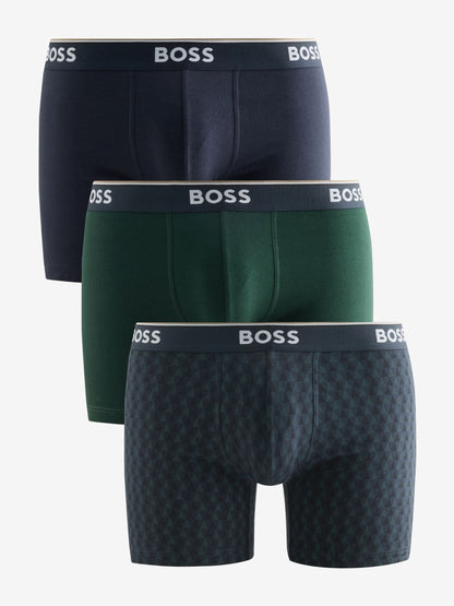 Dsiney Kidz - BOSS Blue/Green Power Logo Hipster Boxers 3 Pack image 1